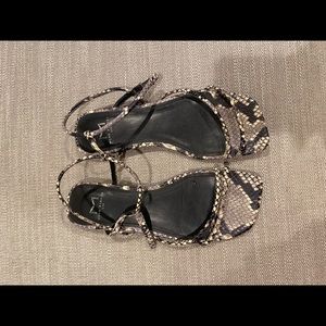 Snake skin sandals